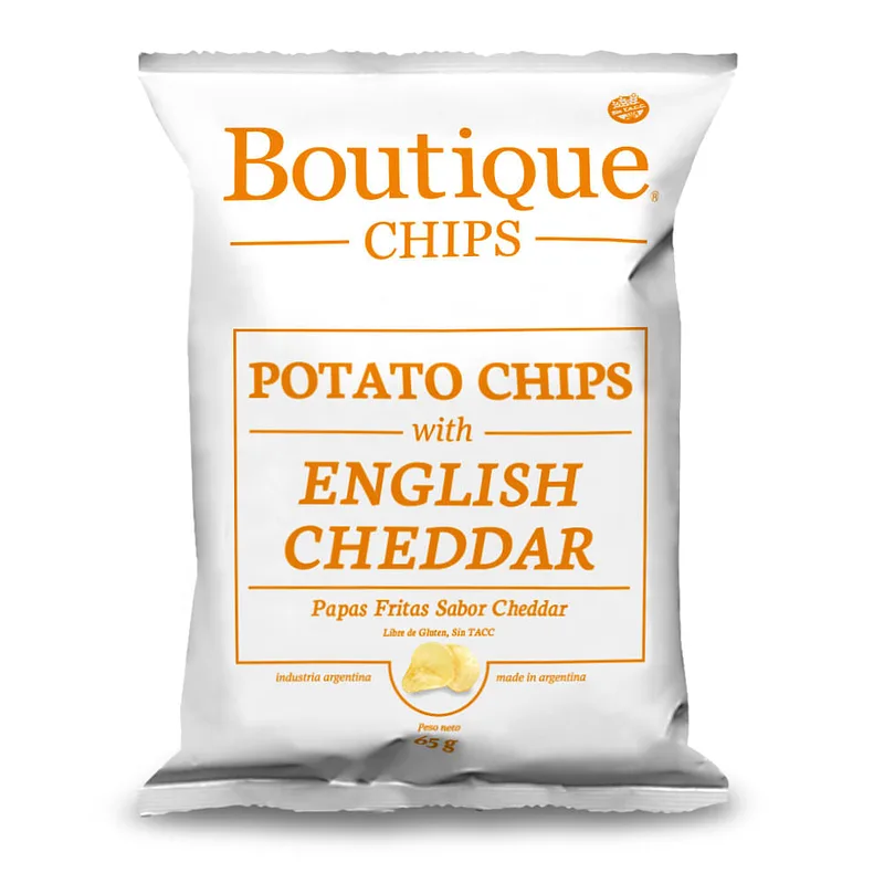 Chips de Papas English Cheddar x 65 gr (Boutique)