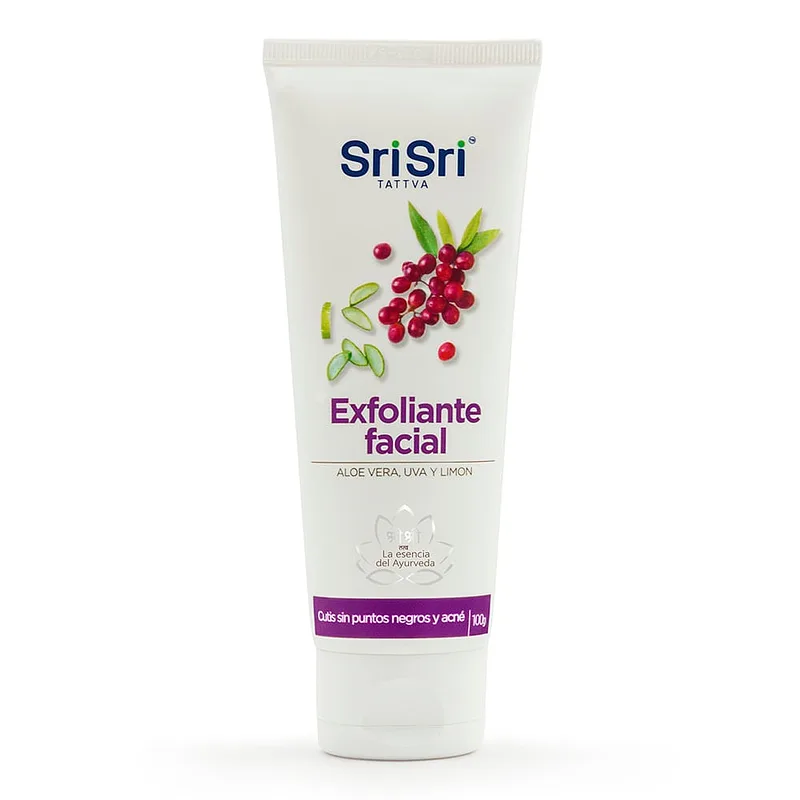 Exfoliante Facial con Aloe Vera Uva y Limon Frances x 100 gr (Sri Sri)