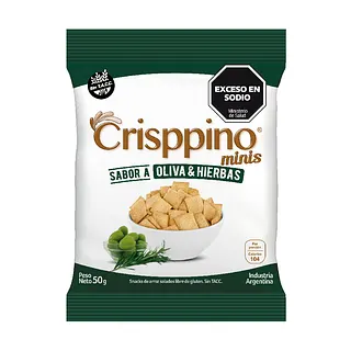 Galletitas de Arroz Sabor Oliva y Hierbas (Crisppino)