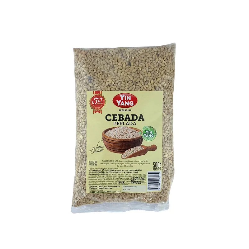 Cebada Perlada x 500 gr x 10 u (Yin Yang)