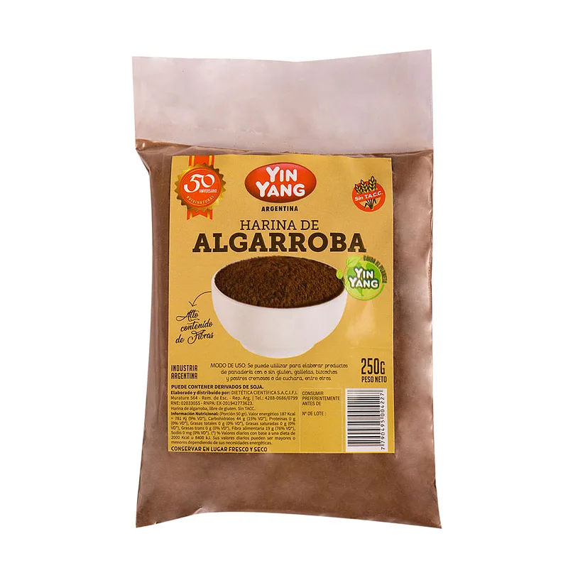 Harina de Algarroba x 250 gr (Yin Yang)
