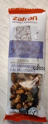 Barrita de Arandanos y Almendras x 28 gr (Zafran)