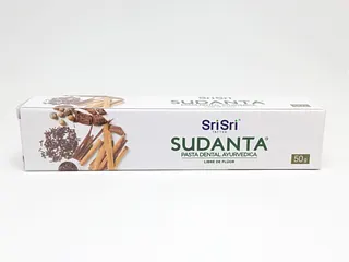 Sudanta Pasta Dental Ayurvedica Libre de Fluor x 50 gr (Sri Sri)