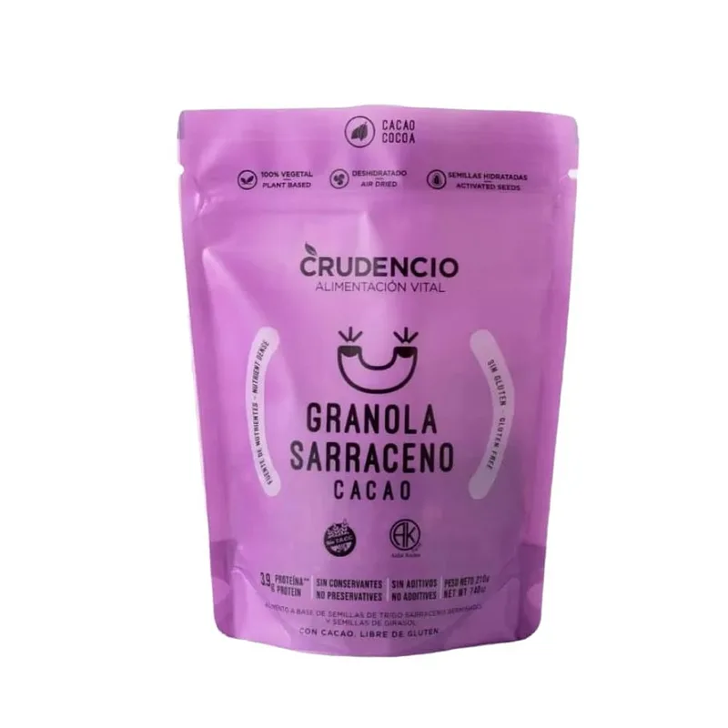 Granola Sarraceno Cacao x 210 gr (Crudencio)