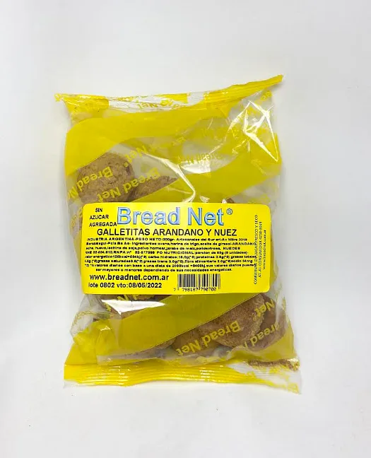 Galletas de Arandano y Nuez x 200 gr (Bread Net)