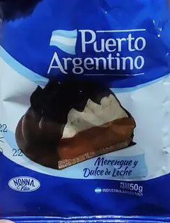 Alfajor de Merengue y Dulce de Leche x 50 gr (Puerto Argentino)