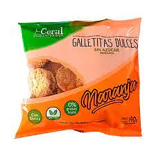 Galletas Light con Stevia Sabor Naranja x 190 gr (Ceral)