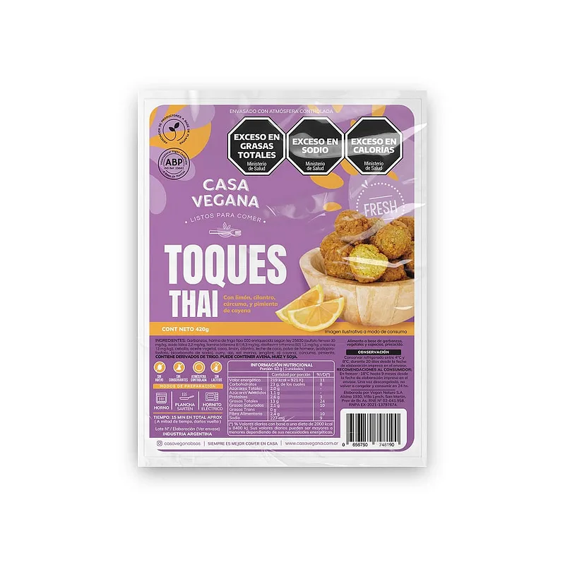 Bocaditos Toques de Thai x 420 gr (Casa Vegana)