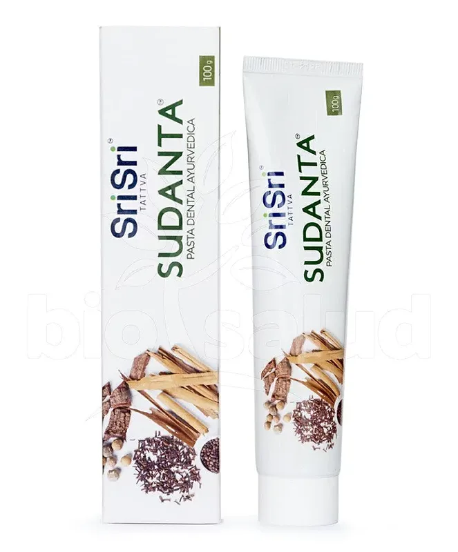 Sudanta Pasta Dental Ayurvedica Libre de Fluor x 200 gr (Sri Sri)
