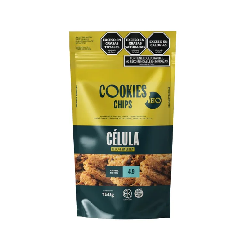 Galletitas Cookies Choco Keto x 150 gr (Celula)