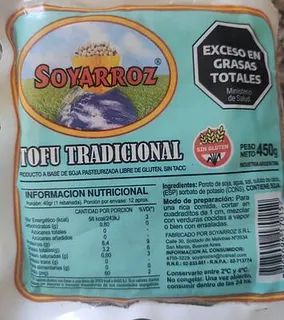 Tofu x 450 gr (Soyarroz)