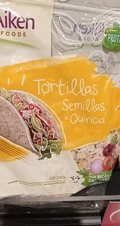 Tortillas con Semillas de Quinoa Roja x 210 gr (Aiken)