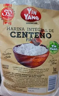 Harina de Centeno Integral Fina x 1 kg x 1 u (Yin Yang)
