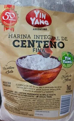 Harina de Centeno Integral Fina x 1 kg x 1 u (Yin Yang)