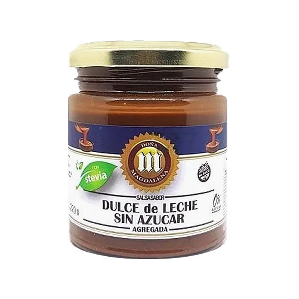 Dulce de Leche sin Azucar Stevia x 220 gr Azul (Dona Magdalena)