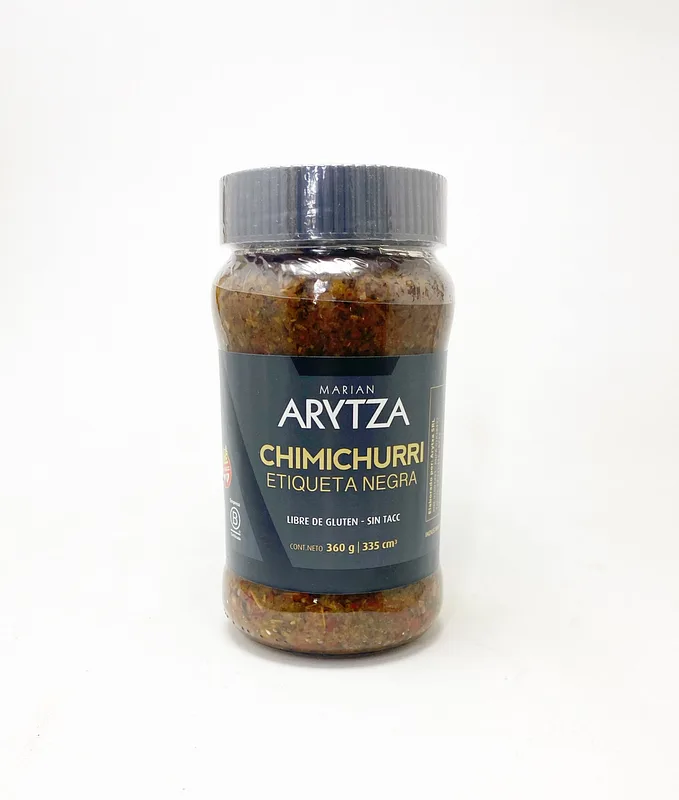 Salsa Chimichurri Etiqueta Negra x 360 gr (Arytza)
