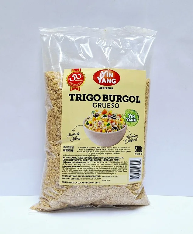 Trigo Burgol Grueso x 500 gr x 10 u (Yin Yang)