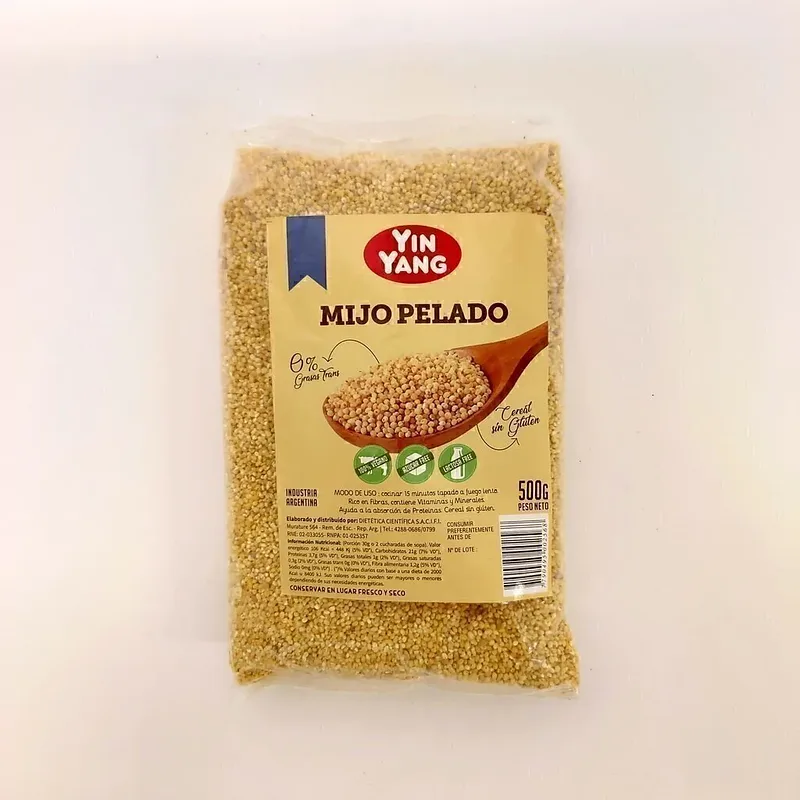 Mijo Pelado x 500 gr x 10 u (Yin Yang)