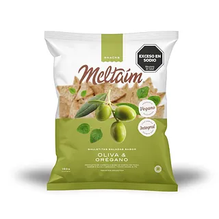Snack de Oliva y Oregano Vegano (Meltaim )