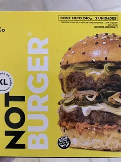 Hamburguesa Not Burger XL x 240 gr x 2 u (NotCo)