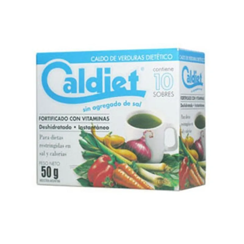 Caldo de Verduras Dietetico Sin Sal en Sobres x 50 gr (Caldiet)