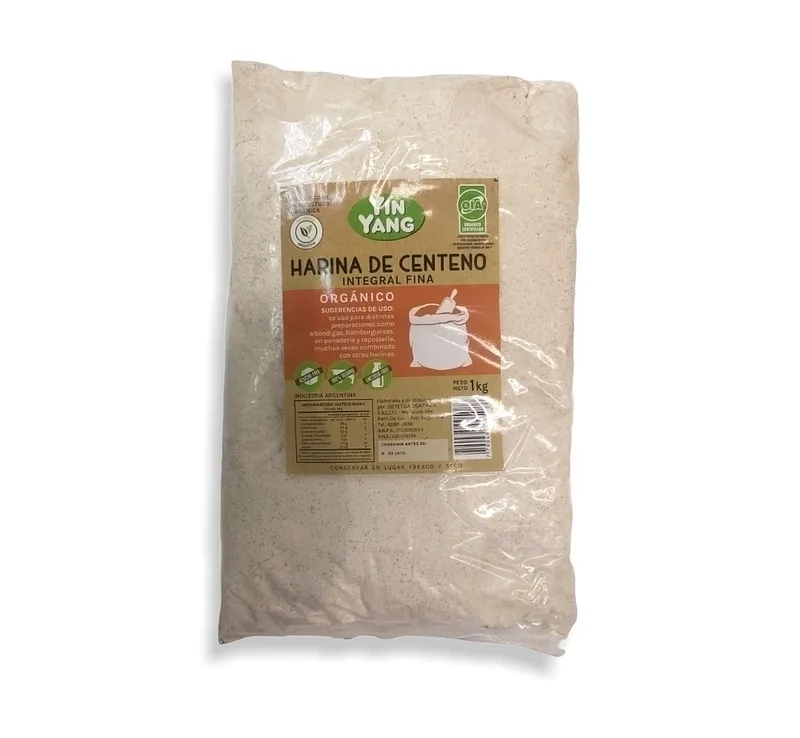 Harina de Centeno Integral Fina x 1 kg x 10 u (Yin Yang)