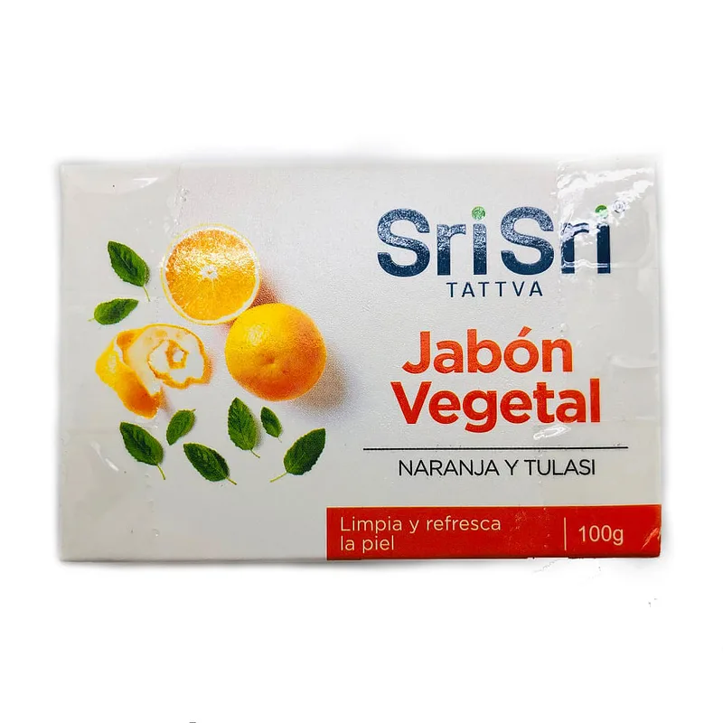 Jabon Vegetal Naranja y Tulasi x 100 gr (Sri Sri)
