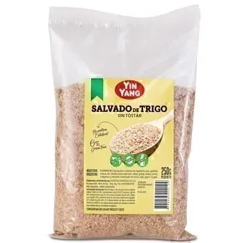 Salvado de Trigo sin Tostar x 250 gr x 10 u (Yin Yang)
