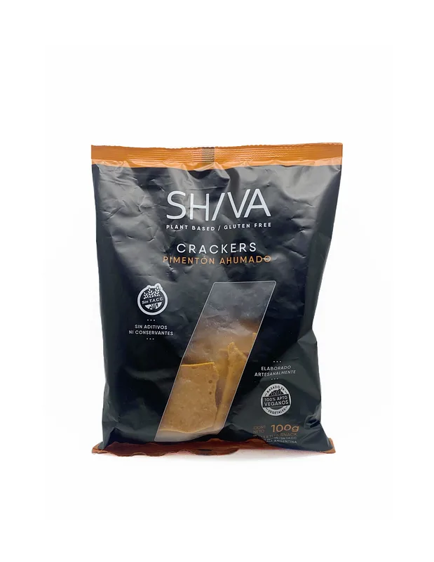 Galletitas Crackers Shiva Pimenton Ahumado (veganas y sin tacc) x 100 gr (Shiva)