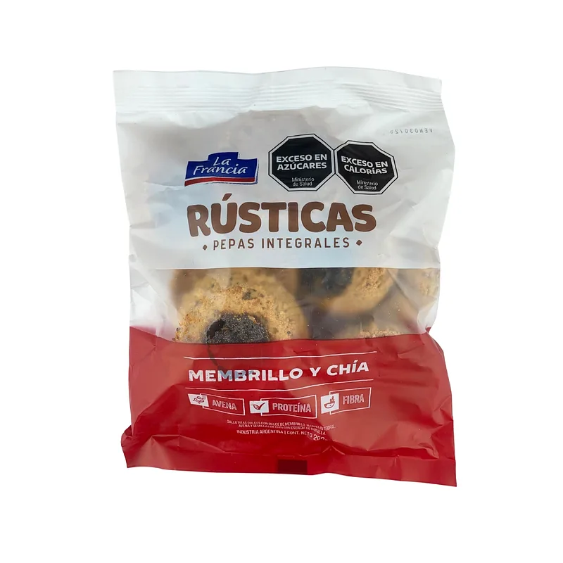 Pepas Rusticas de Membrillo y Chia x 250 gr (La Francia)
