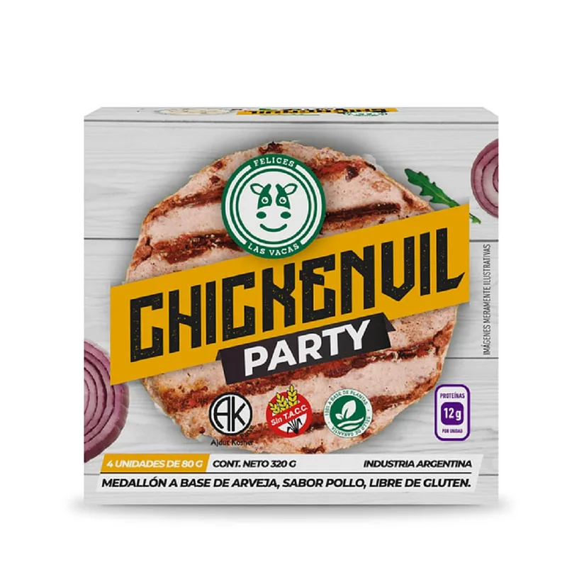 Chickenvil Party x 4 u x 320 gr (Felices Las Vacas)