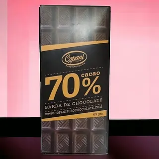 Chocolate Tableta 70% Cacao x 63 gr x 12 u (COPANI)