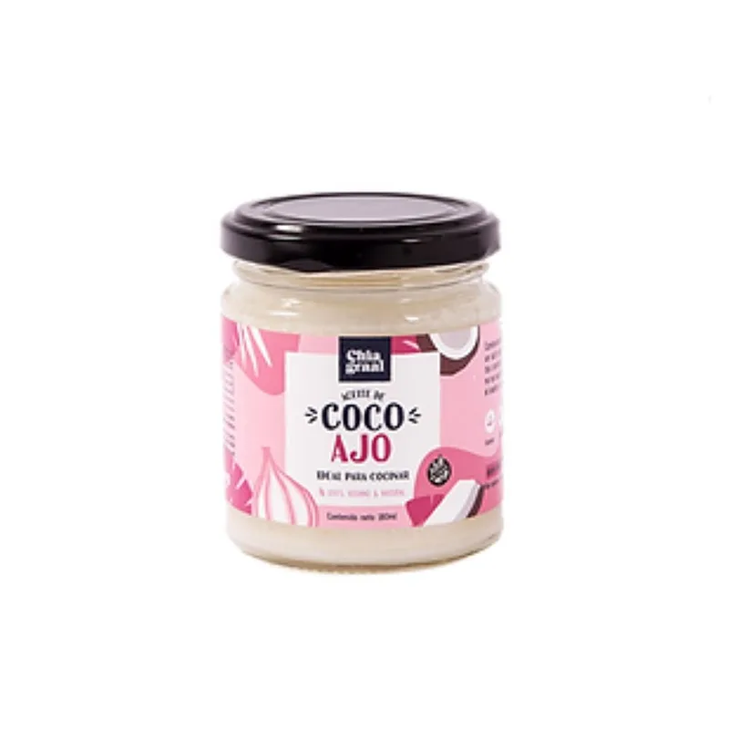 Aceite de Coco Sabor Ajo x 180 ml (Chia Graal)