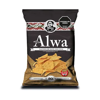 Nachos de Maiz con Chia x 80 gr (Alwa)