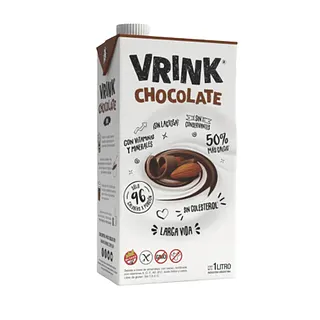 Leche de Almendras Chocolate x 1 lt x 12 u (Vrink)