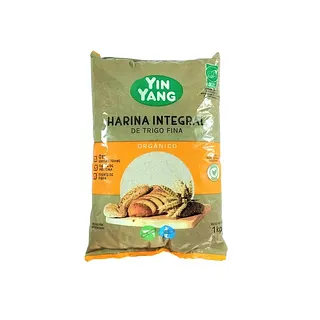 Harina Integral de Trigo Fina Organica x 1 kg (Yin Yang)