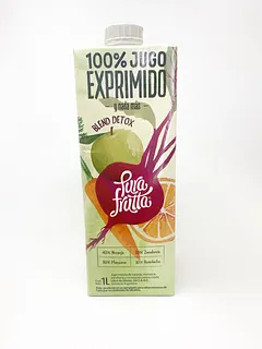 Jugo Detox Naranja, Manzana, Zanahoria y Remolacha x 1 lt (Pura Frutta)