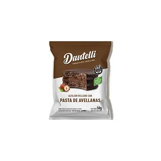 Alfajor Relleno de Pasta de Avellanas (Dantelli)