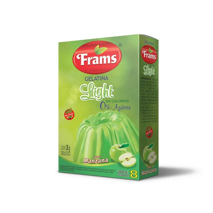 Gelatina Light Manzana x 26 gr (Frams)