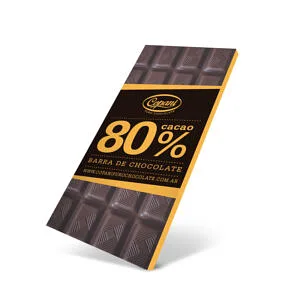 Chocolate Tableta 80% Cacao con Almendras x 63 gr x 12 u (COPANI)