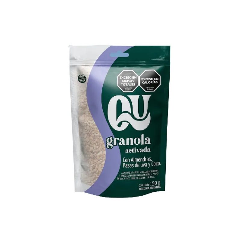 Granola Activada con Pasas de Uva x 150 gr (Qu)
