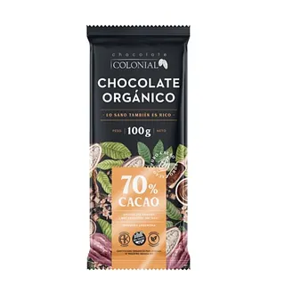 Chocolate Organico 60% Cacao x 100 gr (Colonial)