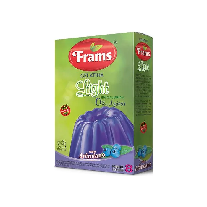 Gelatina Light Arandano x 26 gr (Frams)