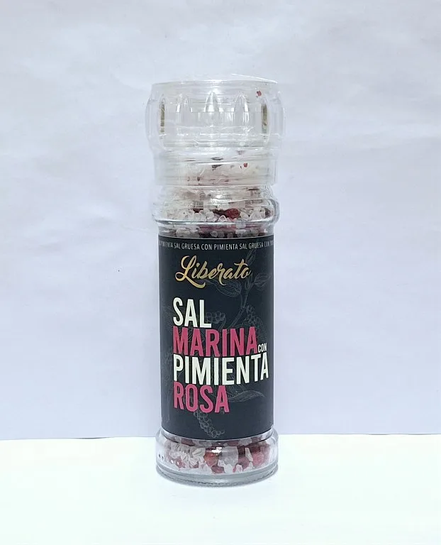 Molinillo Sal Marina con Pimienta Rosa x 90 gr (Liberato)