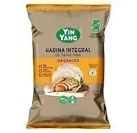Harina Integral de Trigo Fina Organica x 1 kg x 10 u (Yin Yang)