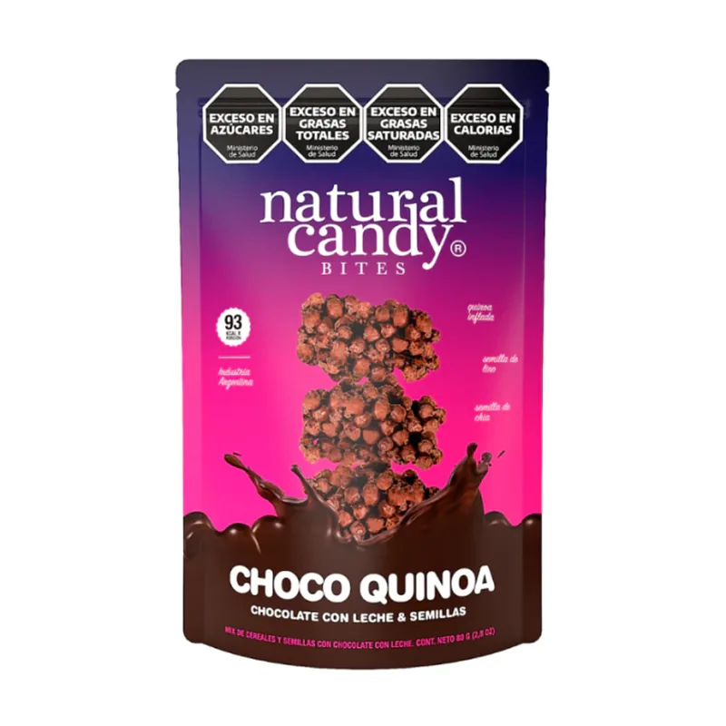 Choco Quinoa Chocolate con Leche y Semillas x 80 gr (Natural Candy)
