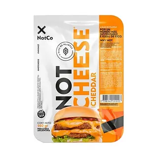 Queso Not Cheese Cheddar en Fetas x 140 gr (NotCo)