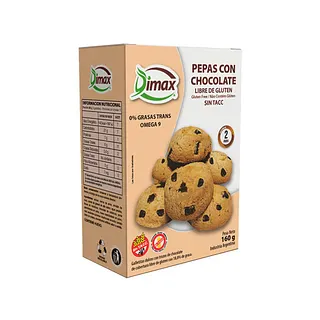 Pepas con Chocolate x 200 gr (Dimax)