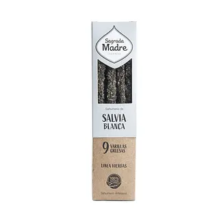 Sahumerio de Salvia Blanca x 9 u (Sagrada Madre)