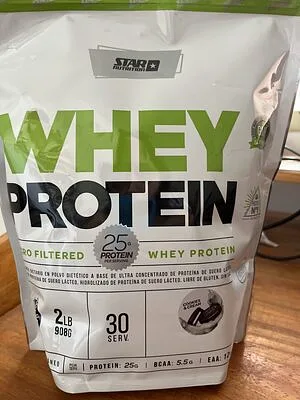 Whey Protein Cookies and Cream x 2 lb Doypack (Star Nutrition)